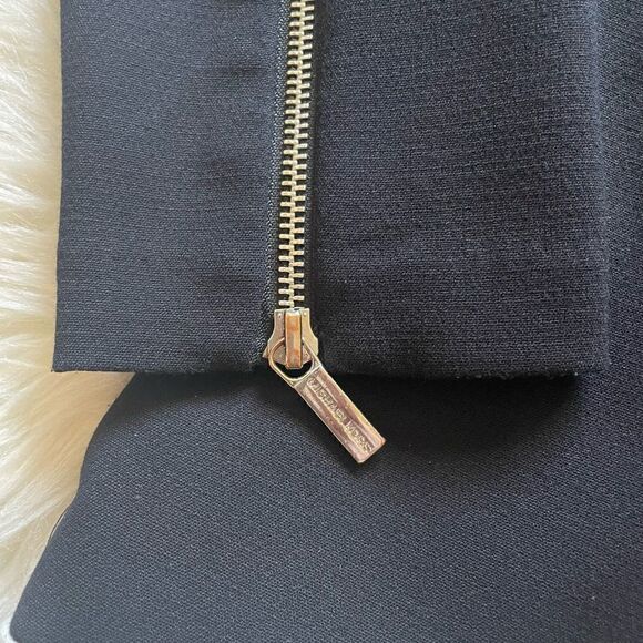 Michael Kors Long Sleeve Colorblock Sheath Dress Black White Size 12 - Picture 7 of 8